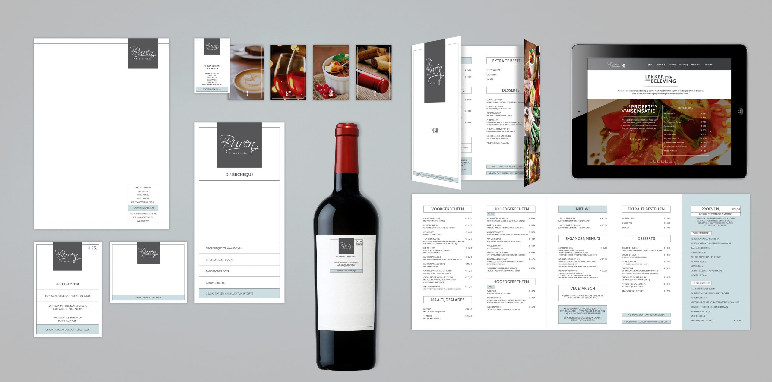 Branding logo huisstijl creatieve campagne beurs website social - design restaurant De Buren uit Lisse door merkversterkend reclamebureau Activates uit Sassenheim Teylingen Bollenstreek