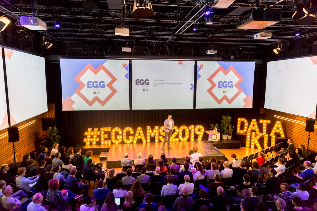 Branding event beursstand beurzen huisstijl creatieve campagne grafisch design website social - Dataiku EGG Amsterdam 2019 door merkversterkend reclamebureau Activates uit Sassenheim Teylingen Bollenstreek