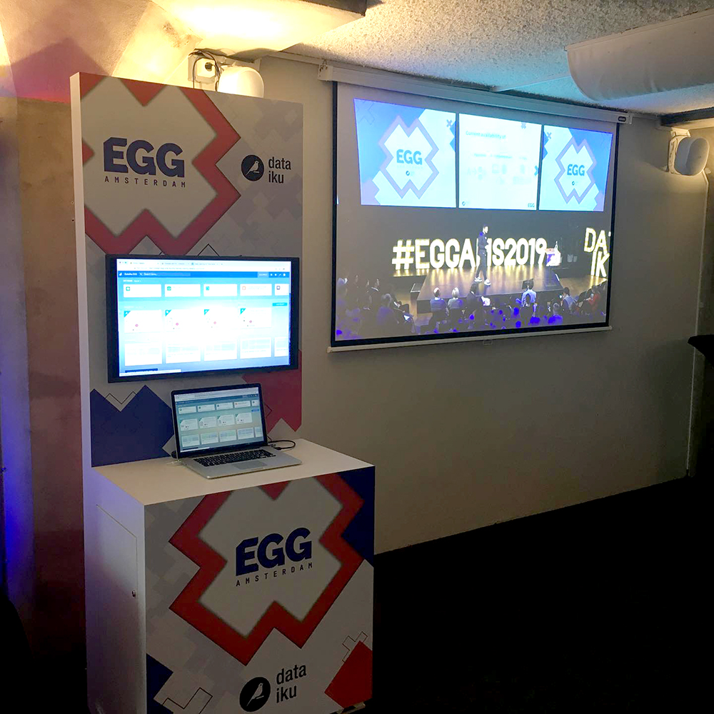 Branding event beursstand beurzen huisstijl creatieve campagne grafisch design website social - Dataiku EGG Amsterdam 2019 door merkversterkend reclamebureau Activates uit Sassenheim Teylingen Bollenstreek