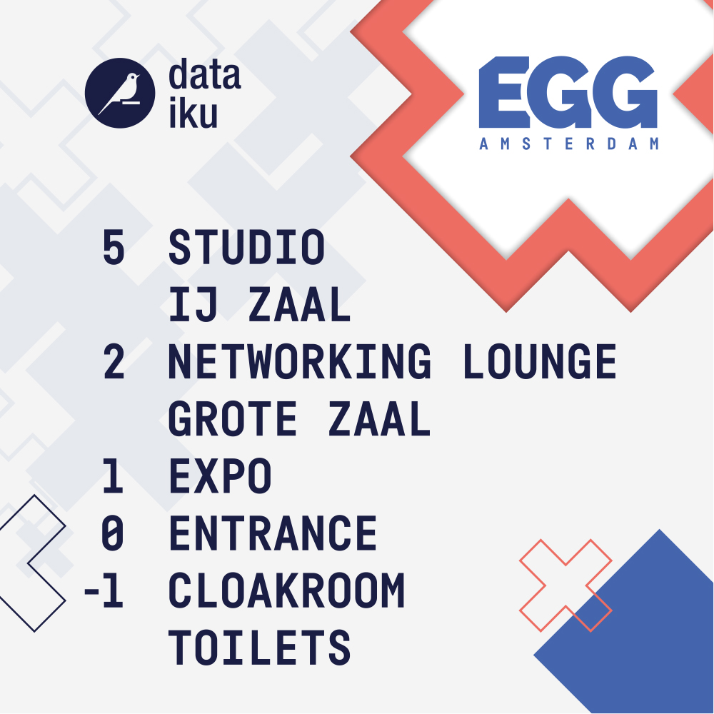 Branding event beursstand beurzen huisstijl creatieve campagne grafisch design website social - Dataiku EGG Amsterdam 2019 door merkversterkend reclamebureau Activates uit Sassenheim Teylingen Bollenstreek