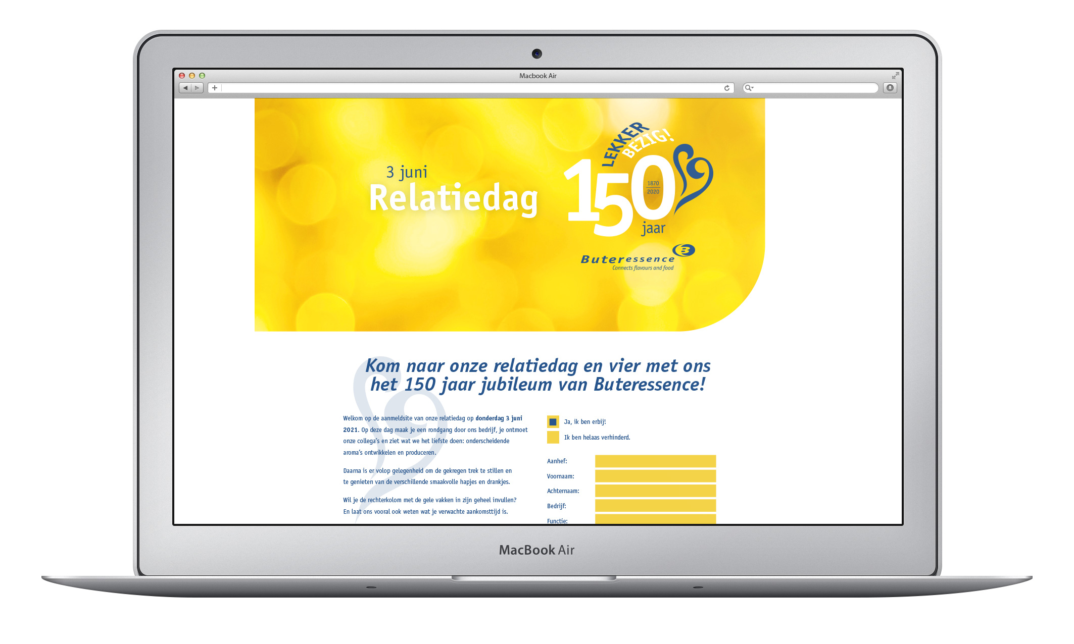 jubileumcampagne event branding beursstand beurzen huisstijl creatieve campagne grafisch design website social - Buteressence uit Zaandam door merkversterkend reclamebureau Activates uit Sassenheim Teylingen Bollenstreek
