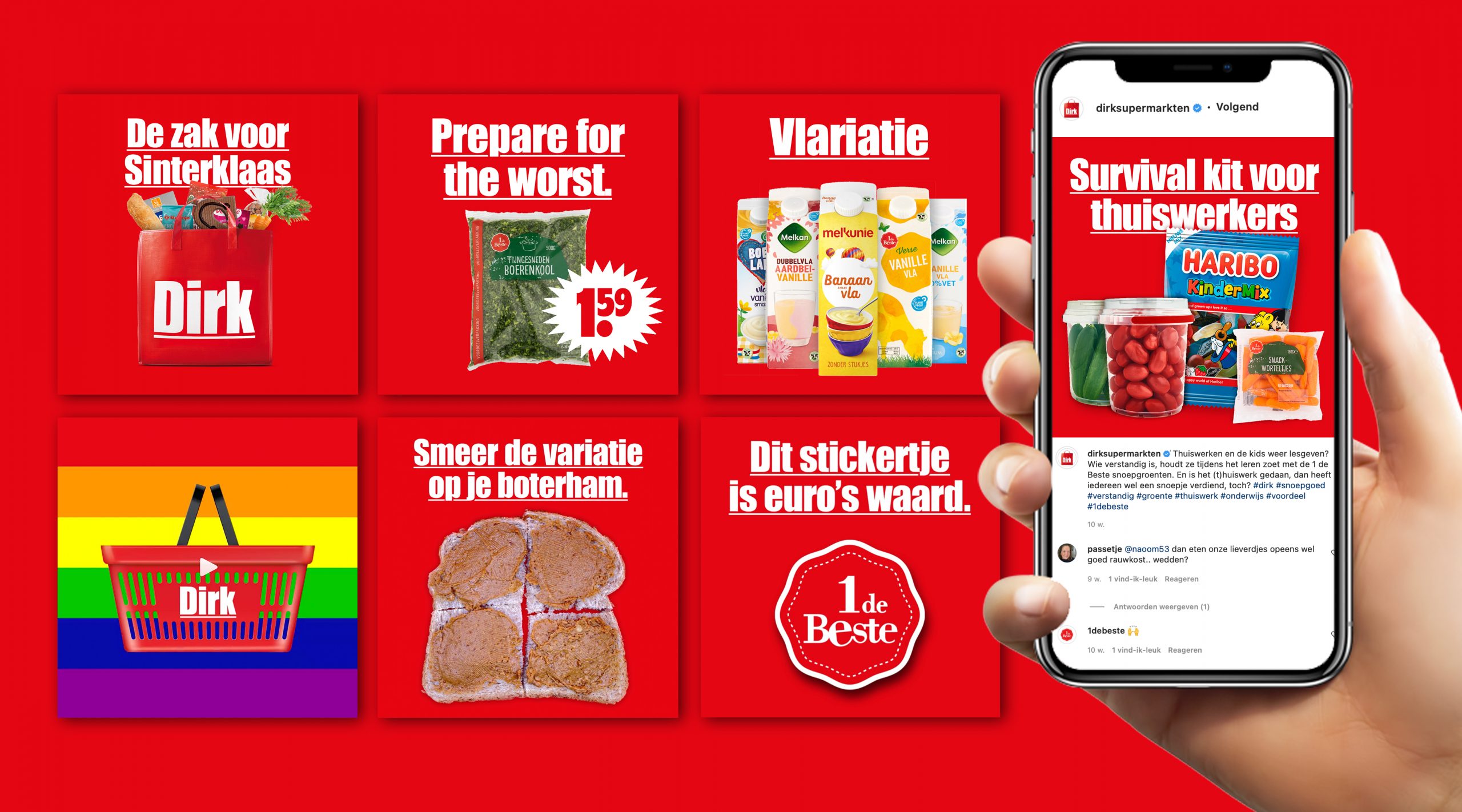 Branding creatieve campagne grafisch design social - Dirk van den Broek door merkversterkend reclamebureau Activates uit Sassenheim Teylingen Bollenstreek