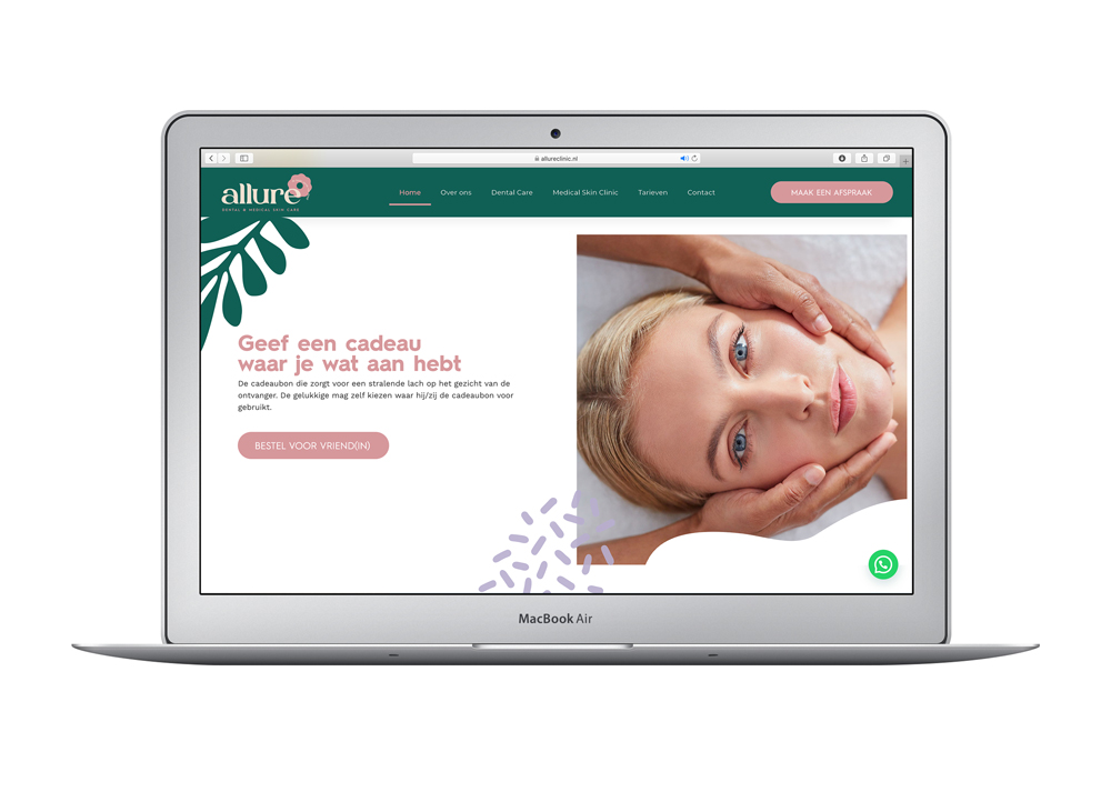 Branding creatieve campagne grafisch design social - Allure dental & medical skin clinic door merkversterkend reclamebureau Activates uit Sassenheim Teylingen Bollenstreek