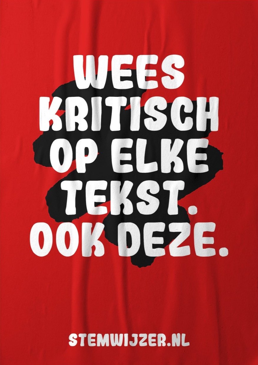 Concept branding logo huisstijl creatieve campagne grafisch design website - Stemmetjebolletje Stemwijzer door merkversterkend reclamebureau Activates uit Sassenheim Teylingen Bollenstreek