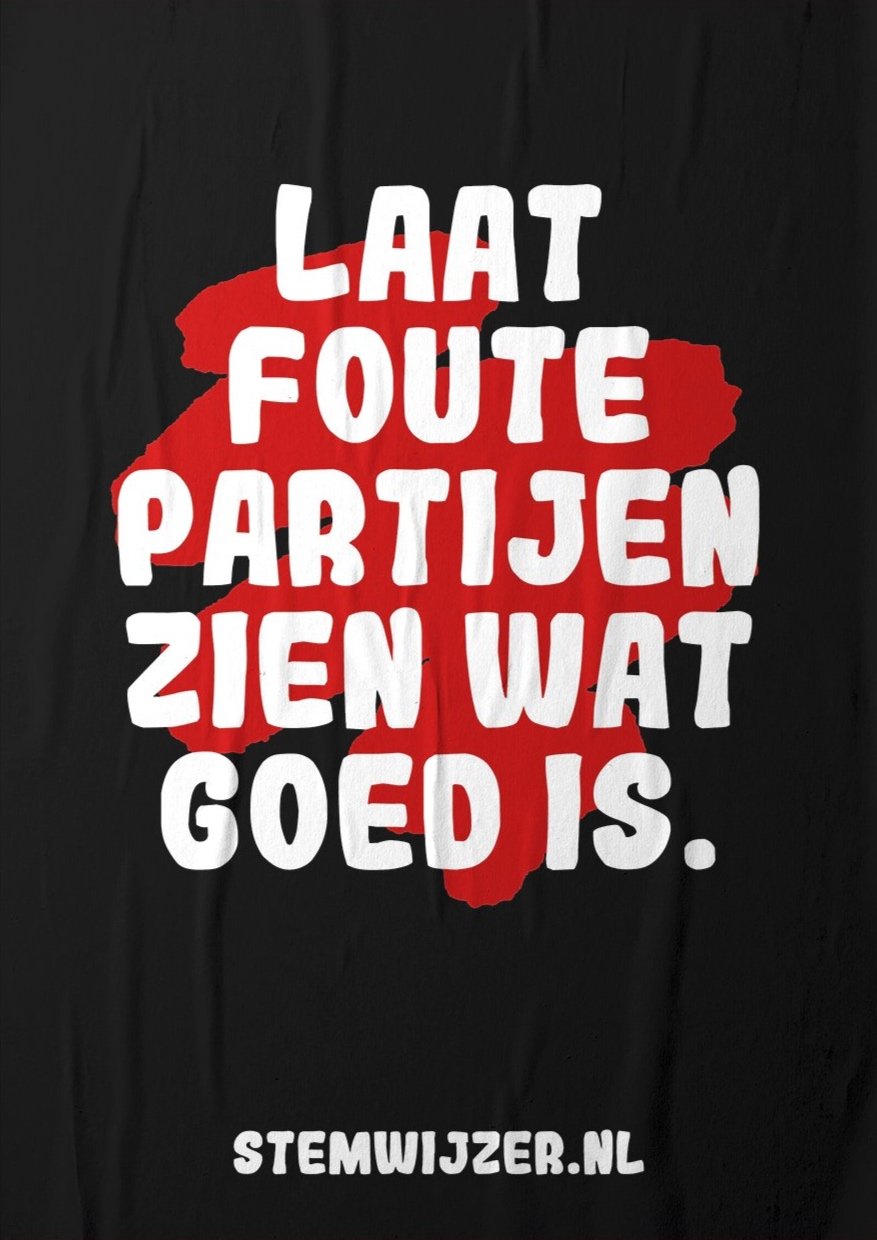 Concept branding logo huisstijl creatieve campagne grafisch design website - Stemmetjebolletje Stemwijzer door merkversterkend reclamebureau Activates uit Sassenheim Teylingen Bollenstreek