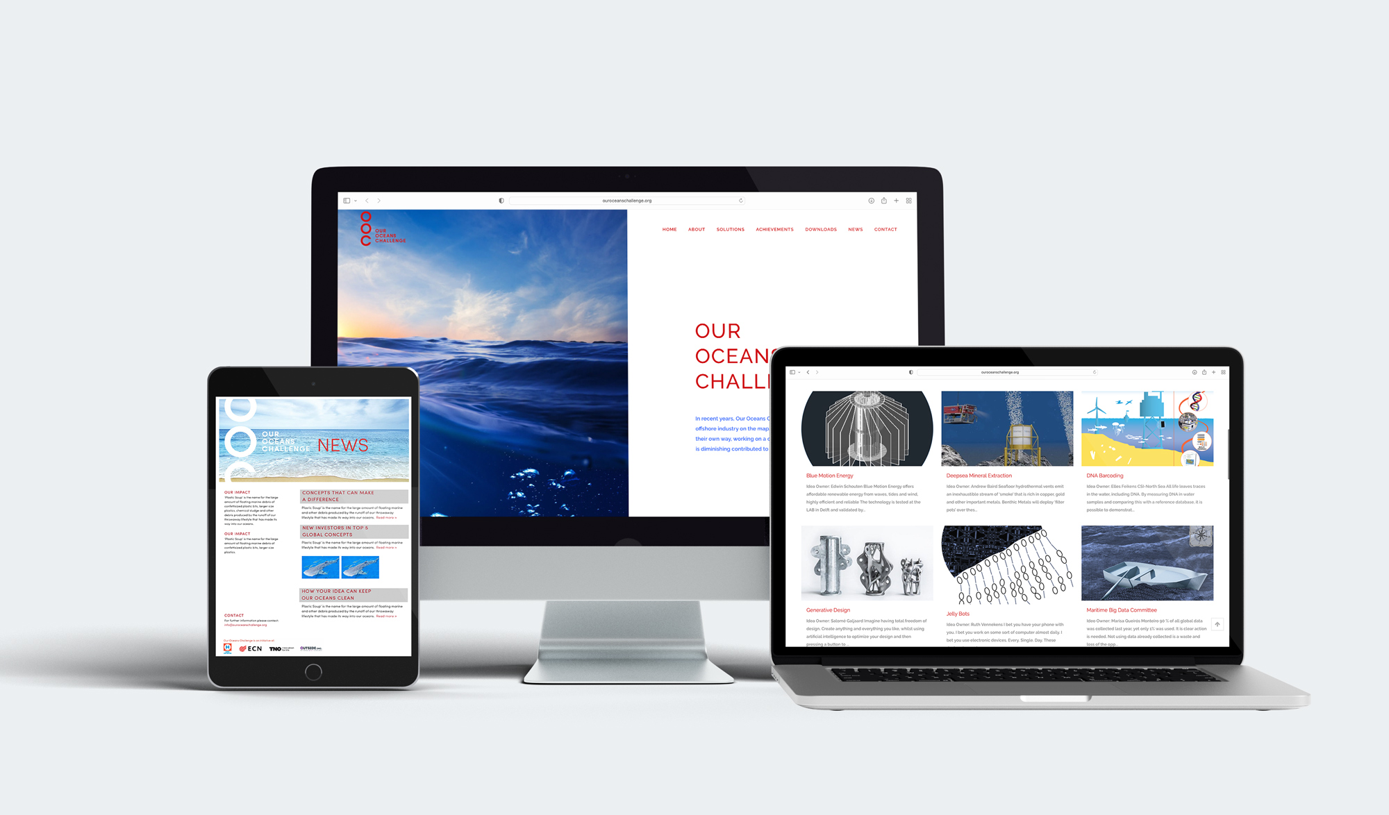 Branding logo huisstijl creatieve campagne grafisch design website social - Our Oceans Challenge door merkversterkend reclamebureau Activates uit Sassenheim Teylingen Bollenstreek