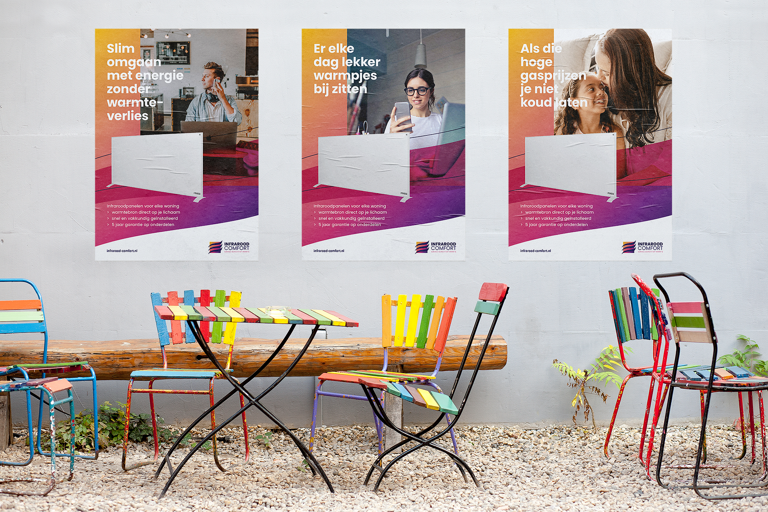 Branding logo huisstijl creatieve campagne grafisch design website social - Infrarood Comfort uit Sassenheim door merkversterkend reclamebureau Activates uit Sassenheim Teylingen Bollenstreek