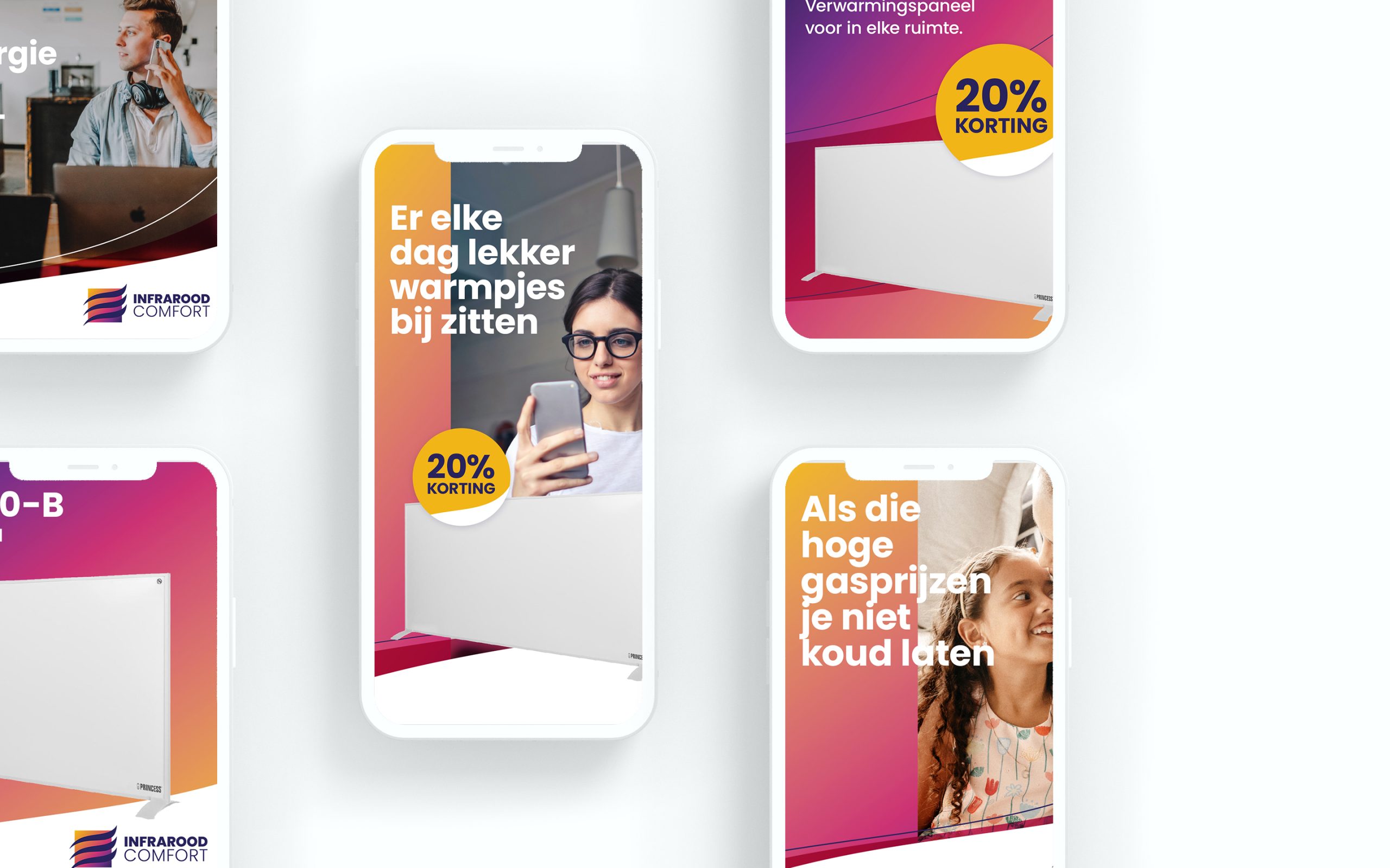 Branding logo huisstijl creatieve campagne grafisch design website social - Infrarood Comfort uit Sassenheim door merkversterkend reclamebureau Activates uit Sassenheim Teylingen Bollenstreek