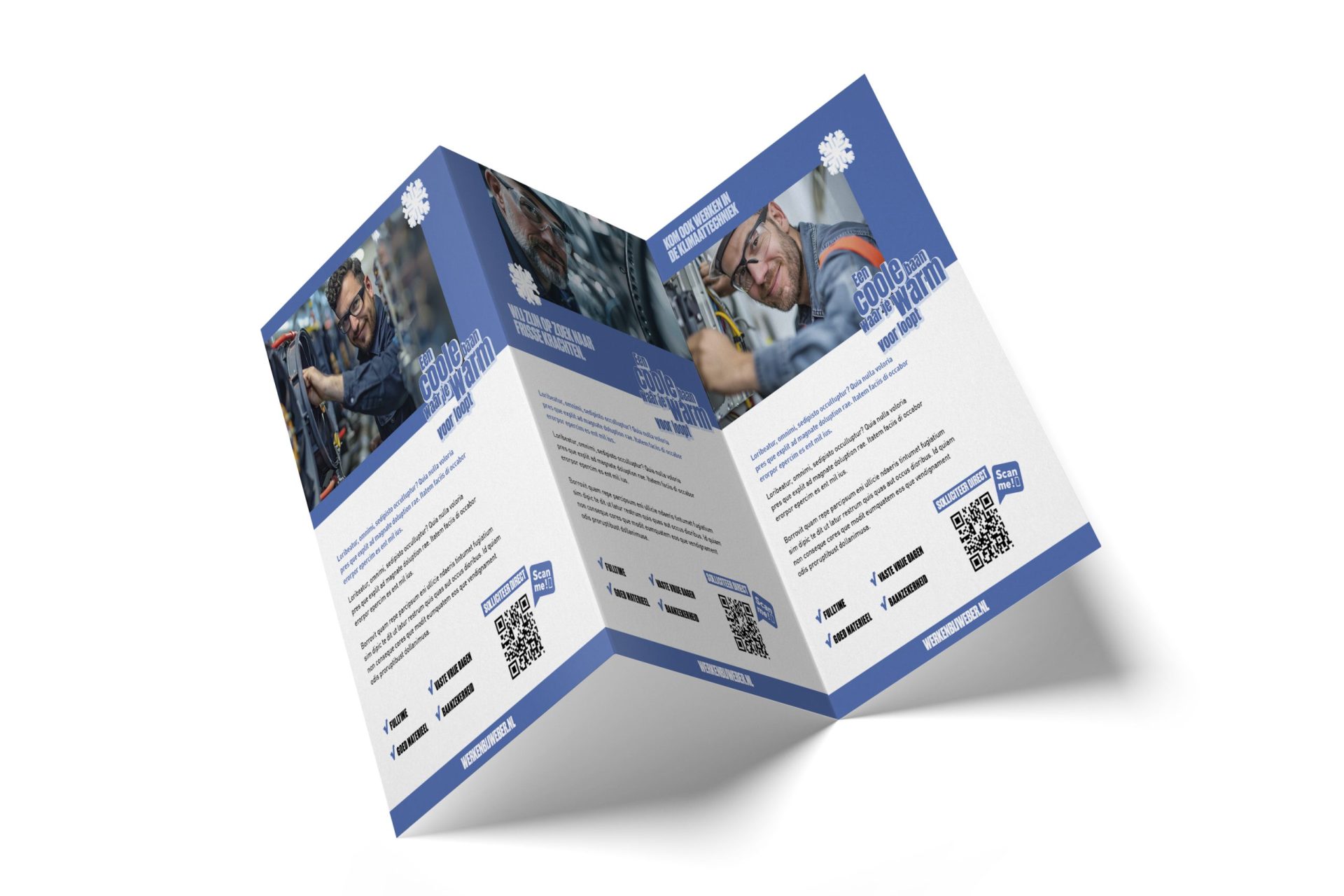 Branding logo huisstijl wervingscampagne employer brander design Weber Klimaattechniek door merkversterkend reclamebureau Activates uit Sassenheim Teylingen Bollenstreek