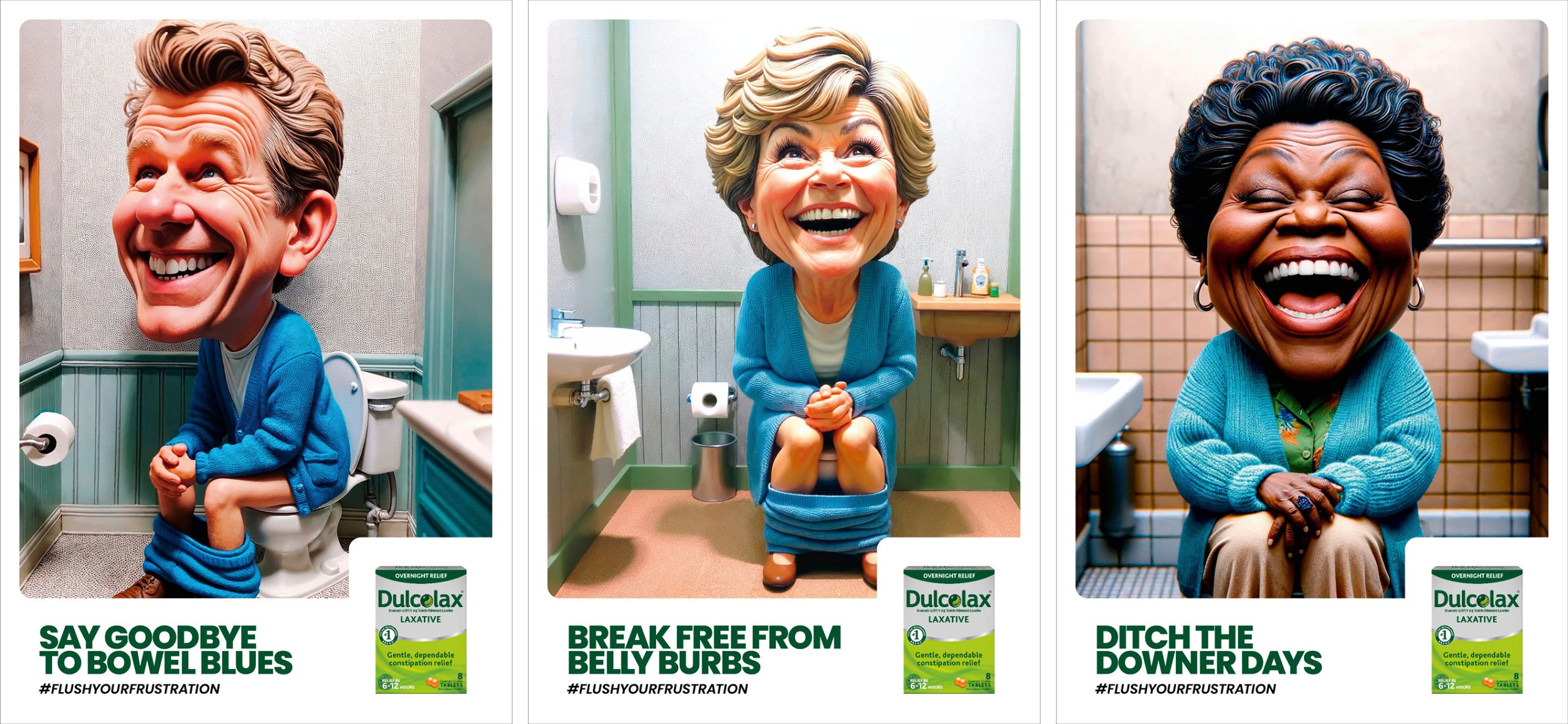 Concept creatieve campagne advertentie creatie Ai artificial intelligence Dulcolax campagne - door merkversterkend reclamebureau Activates uit Sassenheim Teylingen Bollenstreek