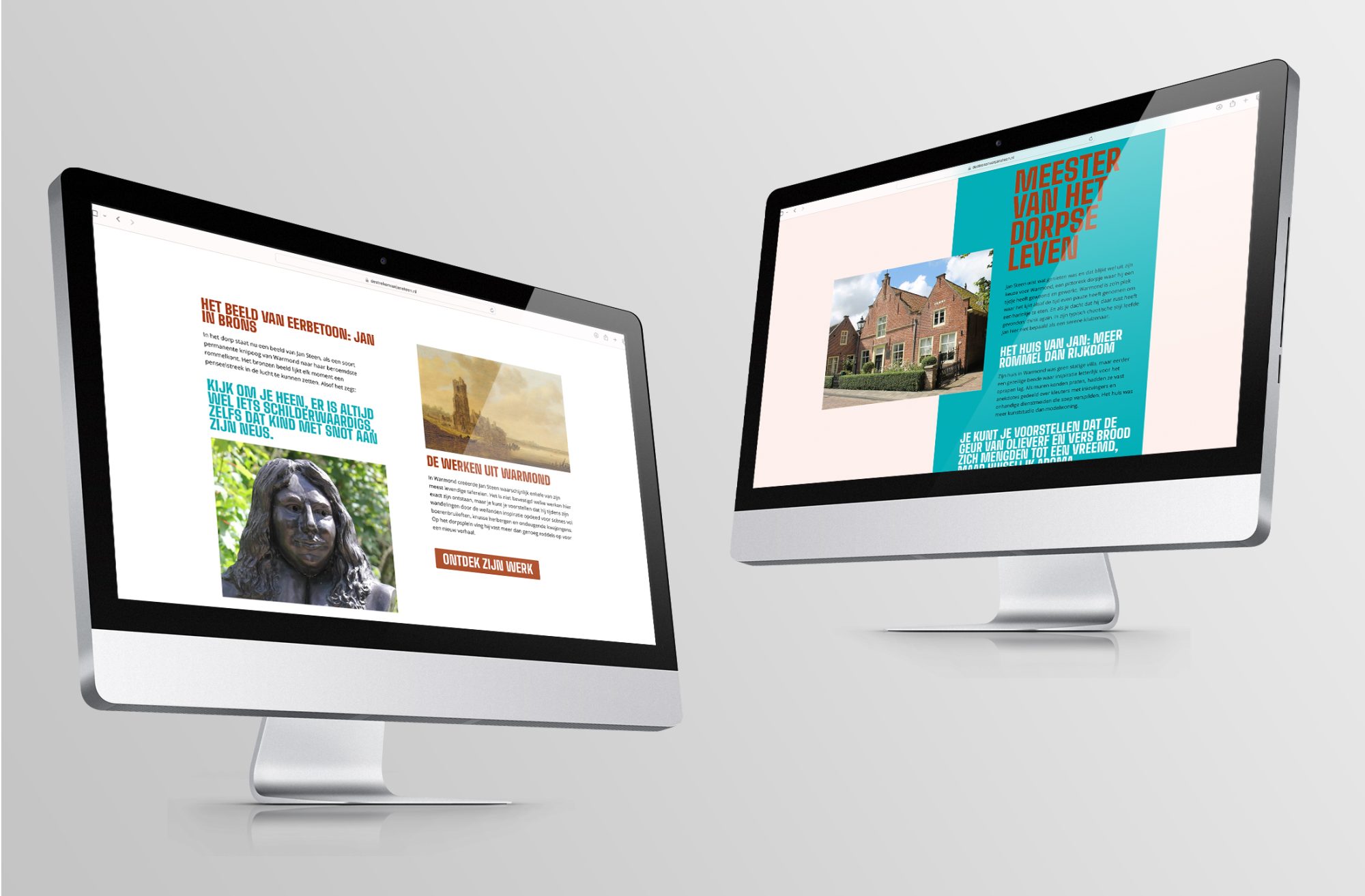 Online website Jan Steen concept De Streken van Jan Steen uit Warmond - online campagne en website design - door merkversterkend reclamebureau Activates uit Sassenheim Teylingen Bollenstreek