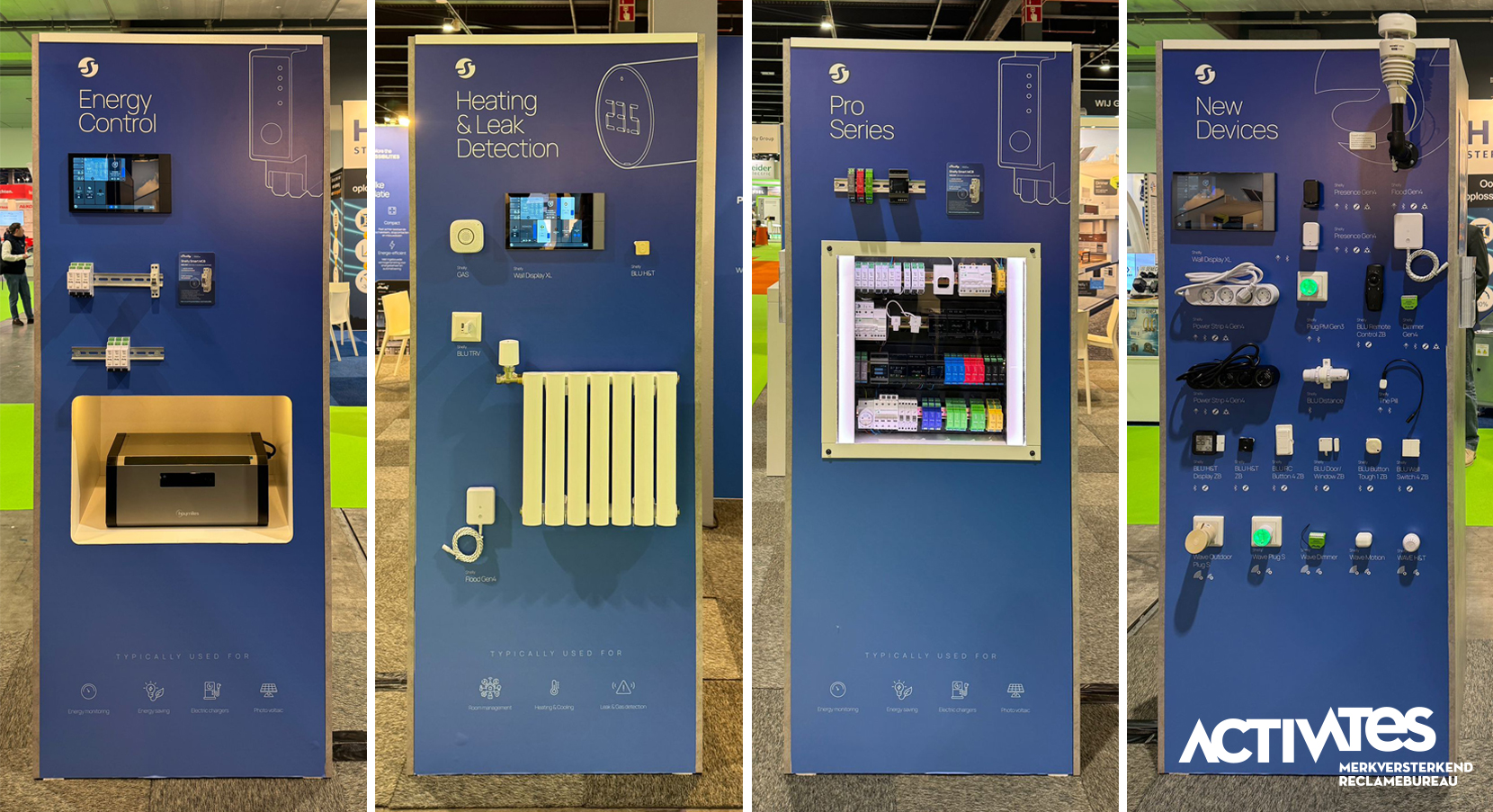Stand design event beursstand - design Shelly door merkversterkend reclamebureau Activates uit Sassenheim Teylingen Bollenstreek