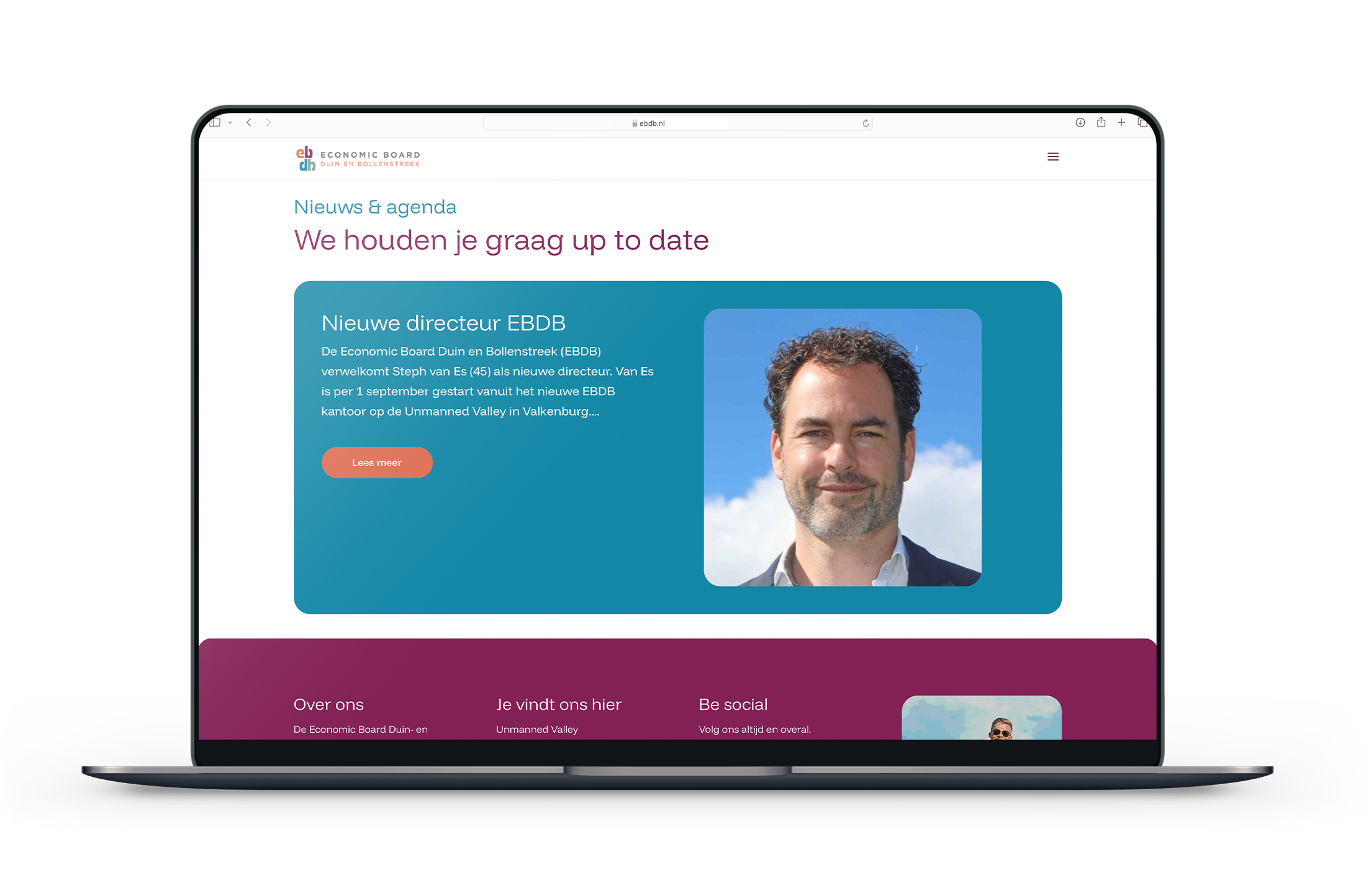 Online website EBDB concept - online rebranding en website design - door merkversterkend reclamebureau Activates uit Sassenheim Teylingen Bollenstreek samen met Mikka websites uit Heemstede