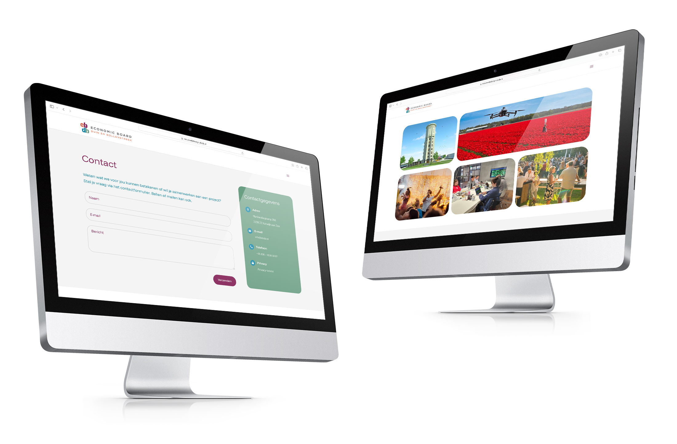 Online website EBDB concept - online rebranding en website design - door merkversterkend reclamebureau Activates uit Sassenheim Teylingen Bollenstreek samen met Mikka websites uit Heemstede