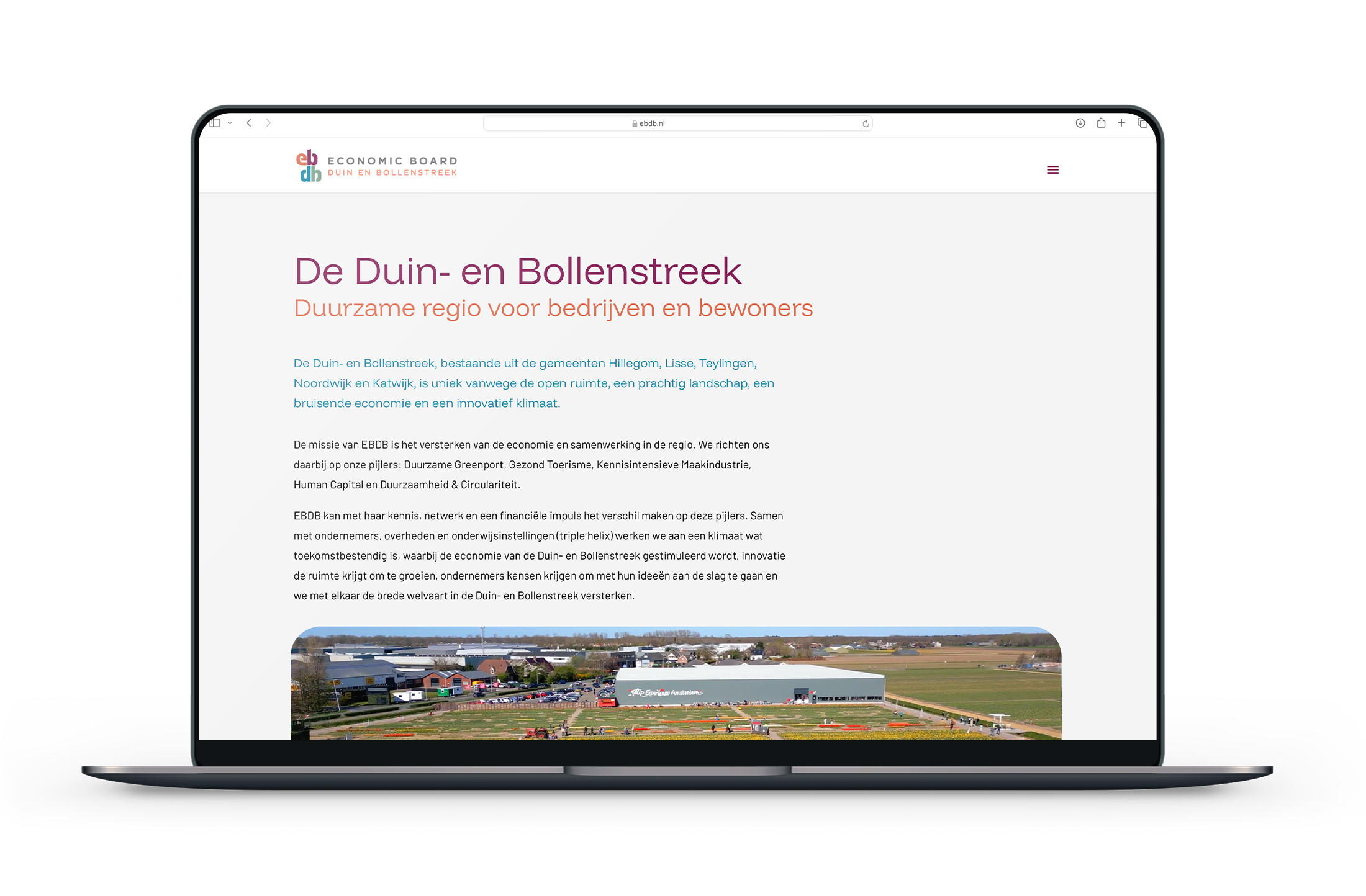 Online website EBDB concept - online rebranding en website design - door merkversterkend reclamebureau Activates uit Sassenheim Teylingen Bollenstreek samen met Mikka websites uit Heemstede